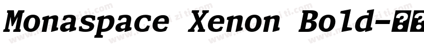 Monaspace Xenon Bold字体转换